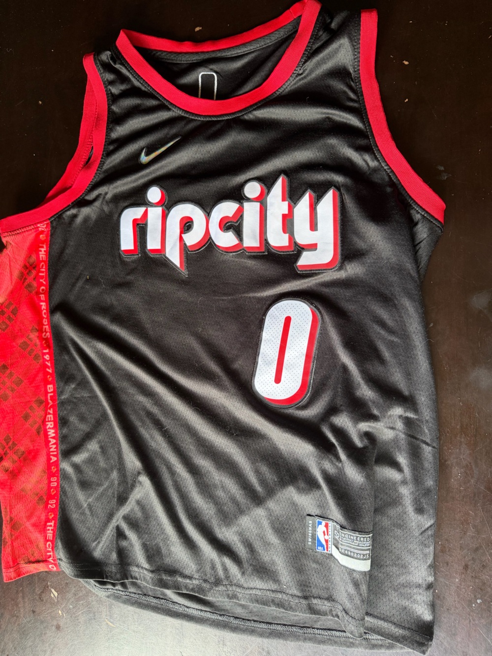Damian lillard jersey rip city